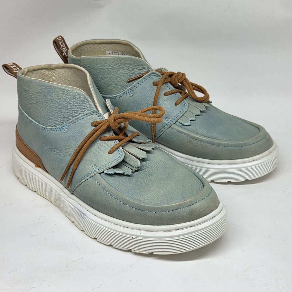 Dr. Martens Air Wair "Jemima" Womens Blue And Tan Kilted Chukka Ankle Boots US 8